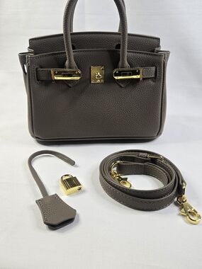 Elegant Birkin 25 In Dark Taupe